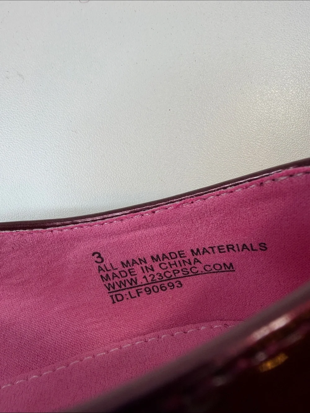 Cupcakes and Cashmere Kids Girls Metallic Burgundy Mary Jane Flats Size 3